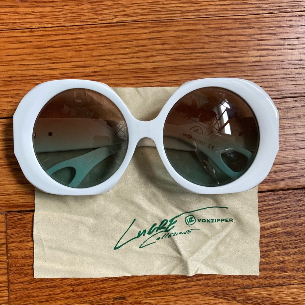 Vonzipper Lucre Collezione white sunglasses
